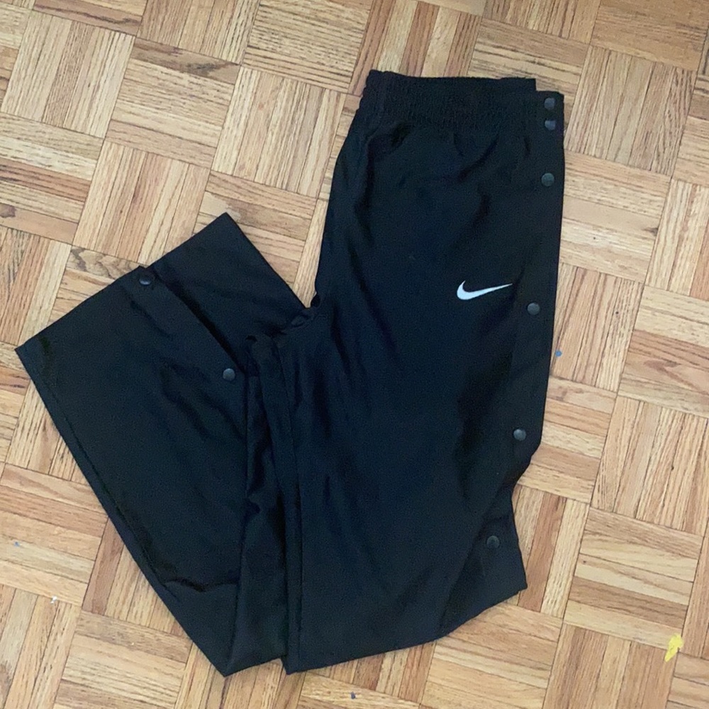 Rare Vintage Black Nike Popper Pants